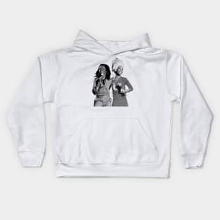 Black STYLE Two Queen soultrain Kids Hoodie